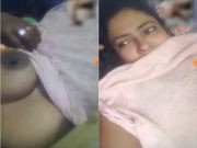 Indian paid Call Girl Shows her Boobs On VC