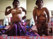 Horny Ruhi Boudi Strip her Saree and Shows Nude Body